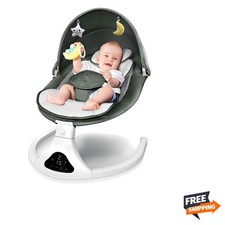 Electric Baby Swing with Remote Control - 5 Natural Motion Speeds, Detachable...