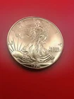 1994 24k Gilt American Silver Eagle 1 Troy Oz .999 Fine Silver