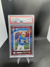 2024 Panini Donruss -  Ladd McConkey #328 Optic Preview Red Wave Prizm PSA 10