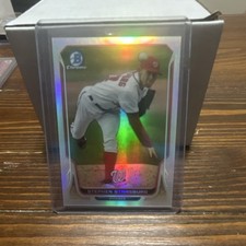 Topps 2014 Bowman Chrome Stephen Strasburg Refractor #35 Serial 074/500