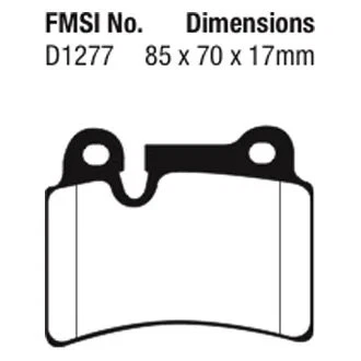 For Volkswagen Touareg 2007-2012 EBC DP41944R Yellowstuff Rear Brake Pads - Image 2 of 3