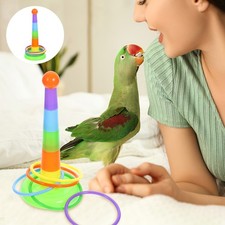 Ring Toy Small Bird Toys Cockatiel Training for Parrot Toss Game