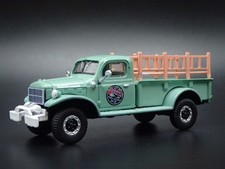 1945-1950 Dodge Power Wagon Pickup Truck Green 164 Scale Diecast Model Car