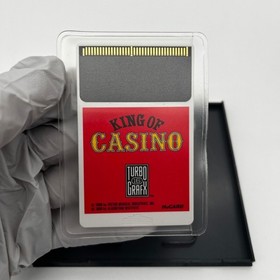 King of Casino TurboGrafx 16 Authentic Tested Complete CIB HuCARD