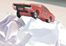 RARE! 1:90 Schuco Piccolo Diecast Dukes of Hazard 1969 General Lee Dodge Charger