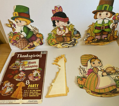 Vintage Beistle 6 count Thanksgiving Decorma 1978-1979
