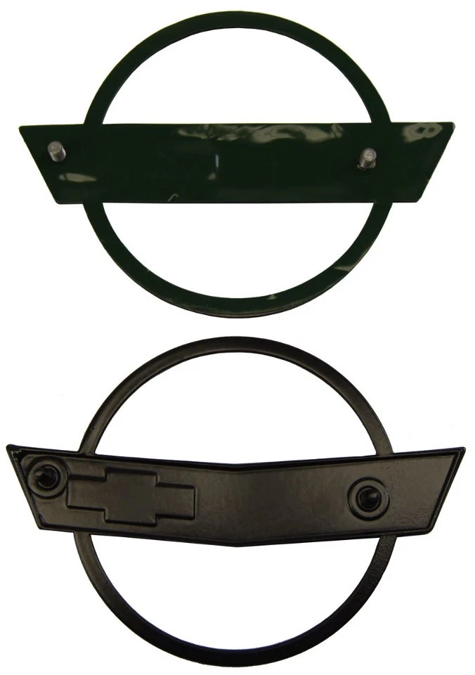 1984-1990 Chevrolet Corvette C4 Emblem Set Front Bumper & Rear Gas Door Kit Meta - Image 4 of 4