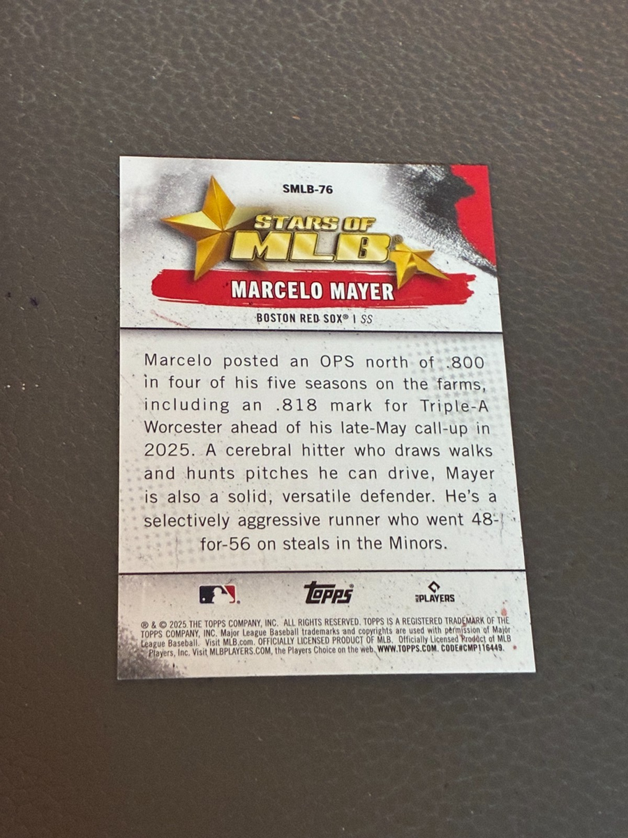 Marcelo Mayer 2025 Topps Update Stars Of MLB Rookie #SMLB-76