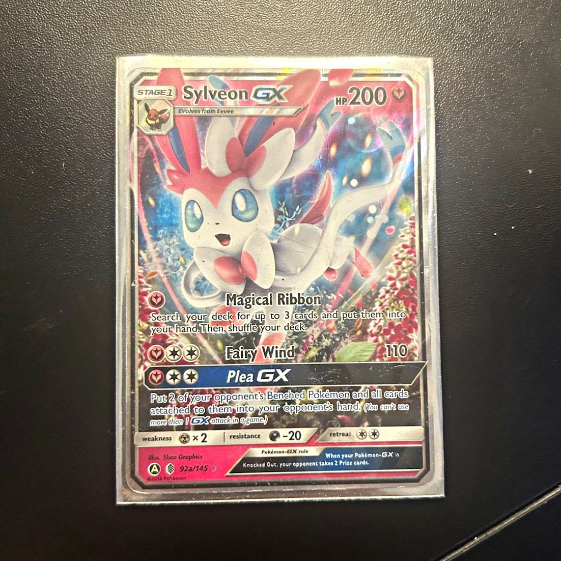 Pokemon Sylveon GX 92/145 Guardians Rising Holo Ultra Rare 200 HP English 2017