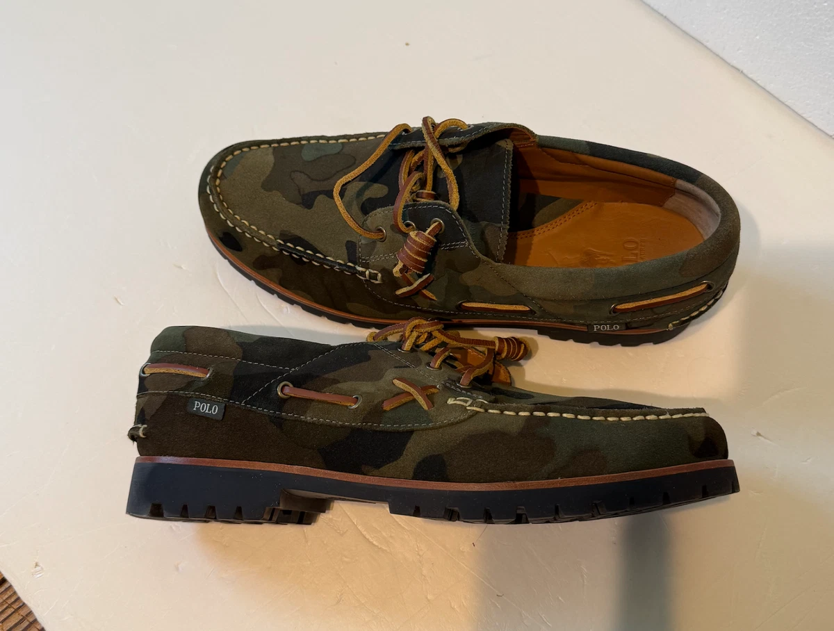Polo Ralph Lauren Men Ranger Deck Multicolor Suede Boat Shoes 10.5 Men main image 4
