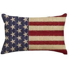 4th of July Patriotic Pillow Cover 20" x 12" Pack of 1 Red