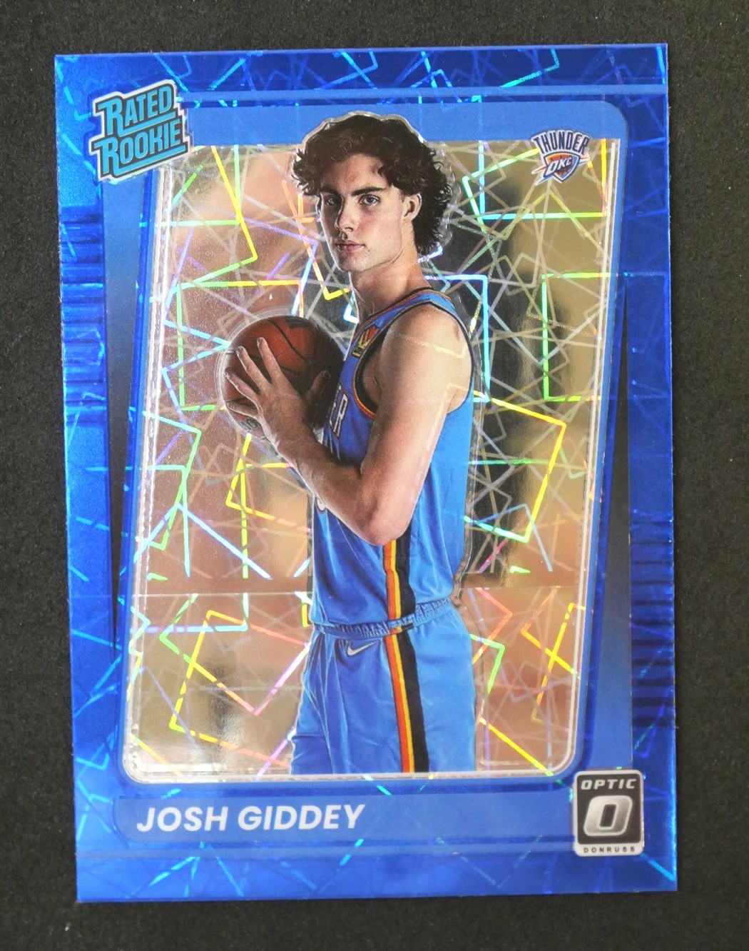 2021 OPTIC Basketball Josh Giddey Blue Velocity Rookie RC #152