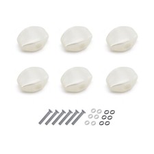 6Pcs Guitar Tuning pegs Tuners Machine Heads White Pearl Small Square Buttons