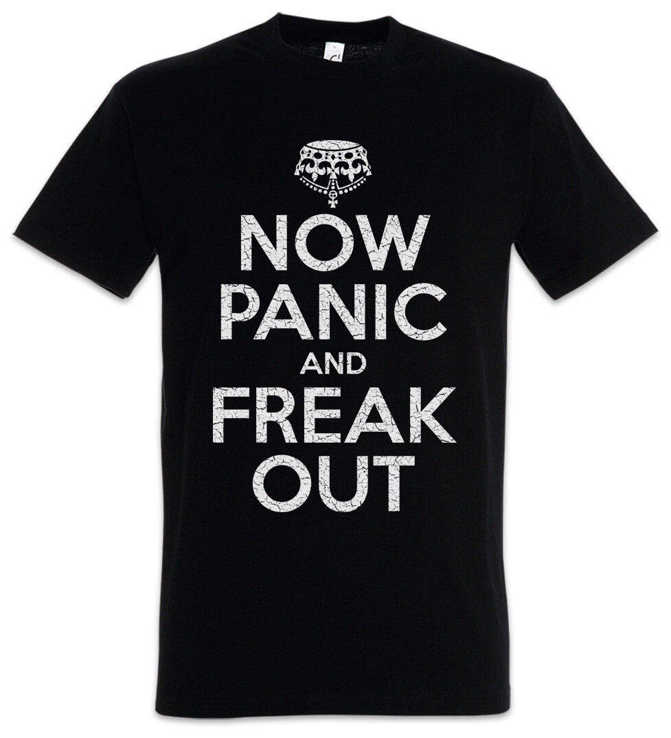ALTRA T shirt uomo Now Panic And Freak Out impazzire follia stravolgere panico