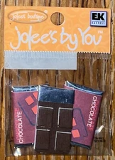 RARE Jolees Mini Chocolate Bars Candy Sweet Treats Snack 4x2” Non-Adhesive 3D