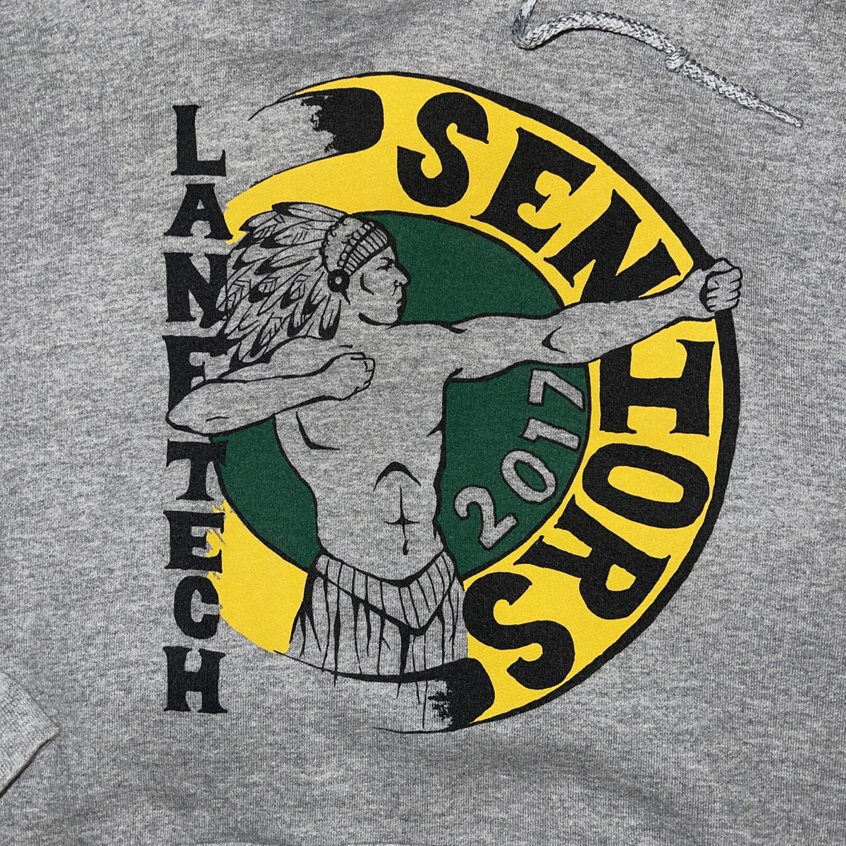 Mens Lane Tech High School Chicago Gray Seniors 2017 Hoodie
