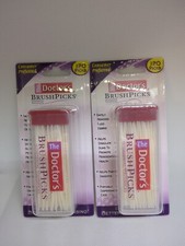Lot Of 2 The Doctors Brushpicks Interdental Toothpicks 120 Count