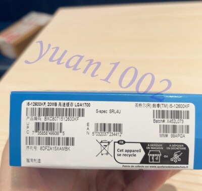 CPU Intel Core i5 12600KF CPU BOX 1PCS NEW intel CORE i5 12600KF CPU Box pack Fast delivery | eBay