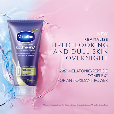 70ml NEW Vaseline Gluta-Hya Serum Burst Lotion Healthy Bright