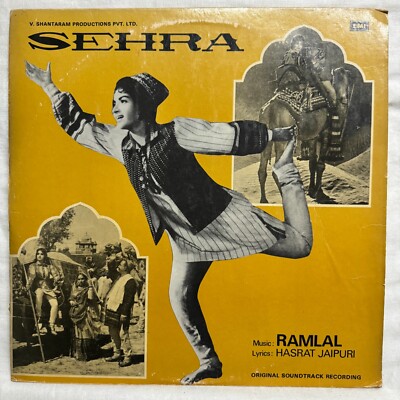 Sehra LP Vinyl Record Rare Angel 1963 Bollywood Hindi Ost Ramlal Rafi Indian VG+