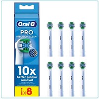 Oral-B PRO Braun Precision Clean Replacement Toothbrush Heads - Pack of 8
