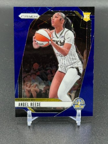 2024 Panini Prizm WNBA Prizms Blue Velocity #10 Angel Reese
