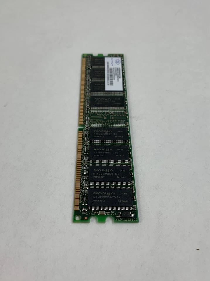 38x256MB Nanya NT256D64S88C0G-6K PC2700U-25330 1Rx8 333MHz CL2.5 184pin 2.5V DDR - Image 4 of 4