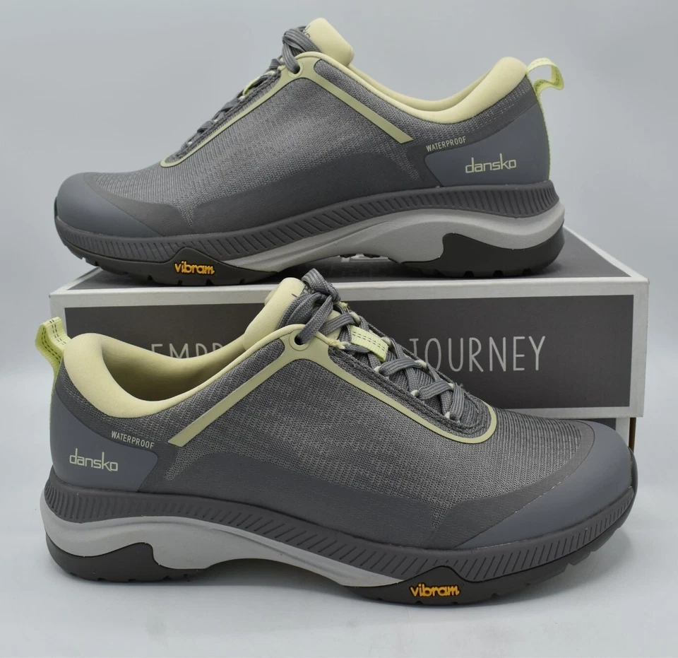 Dankso Mujer Talla EU 38 US 7.5-8 Makayla Malla Gris Impermeable Tenis Zapatos Foto 3 de 4