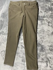 Lululemon ABC Pants Mens 34 Green Stretch Performance Warpstreme Reflective Tech