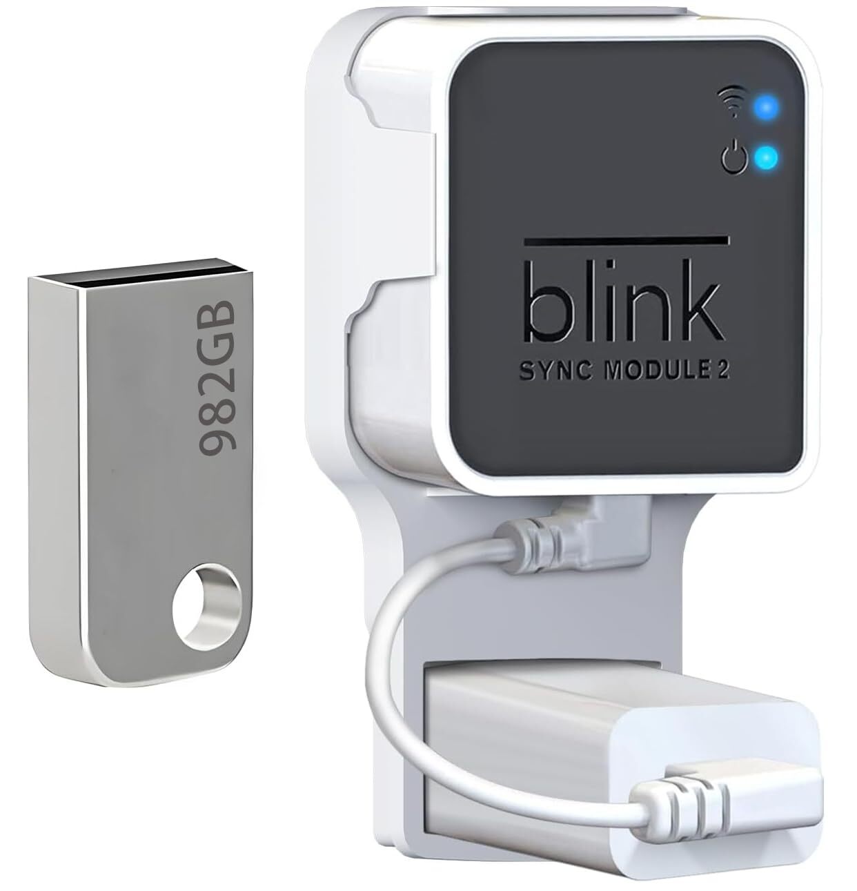 USB Flash Drive 982GB for Local Video Storage with Wall Mount for Blink Sync ...-image
