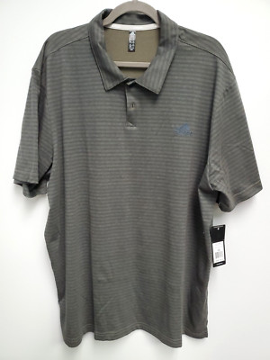 Adidas Go To Stripe Polo Shirt Mens 2XL Olive Strata NWT
