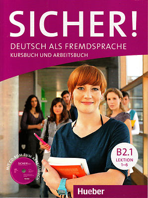HUEBER Sicher! Kursbuch Und Arbeitsbuch B2.1 Lektion 1-6 MIT Audio-CD @NEW@