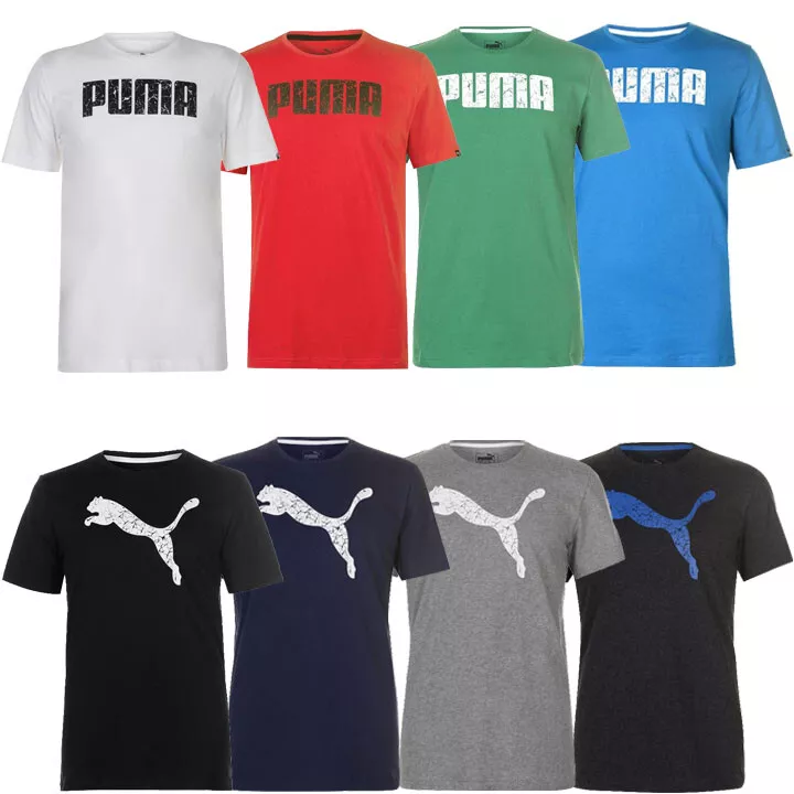 PUMA Men's Big Cat And No1 Logo QT T-Shirt Size S M L XL 2XL Shirt Tee New  | eBay