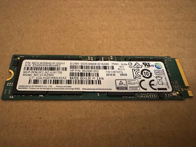 Samsung 256GB NVMe M.2 SSD Solid State Drive Storage Memory *ReFormated ExFAT*