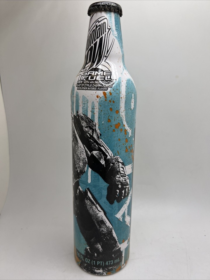 Halo 3 Master Chief Art Mountain Dew Label Game Fuel. Unopened. Bottle Exp eBay