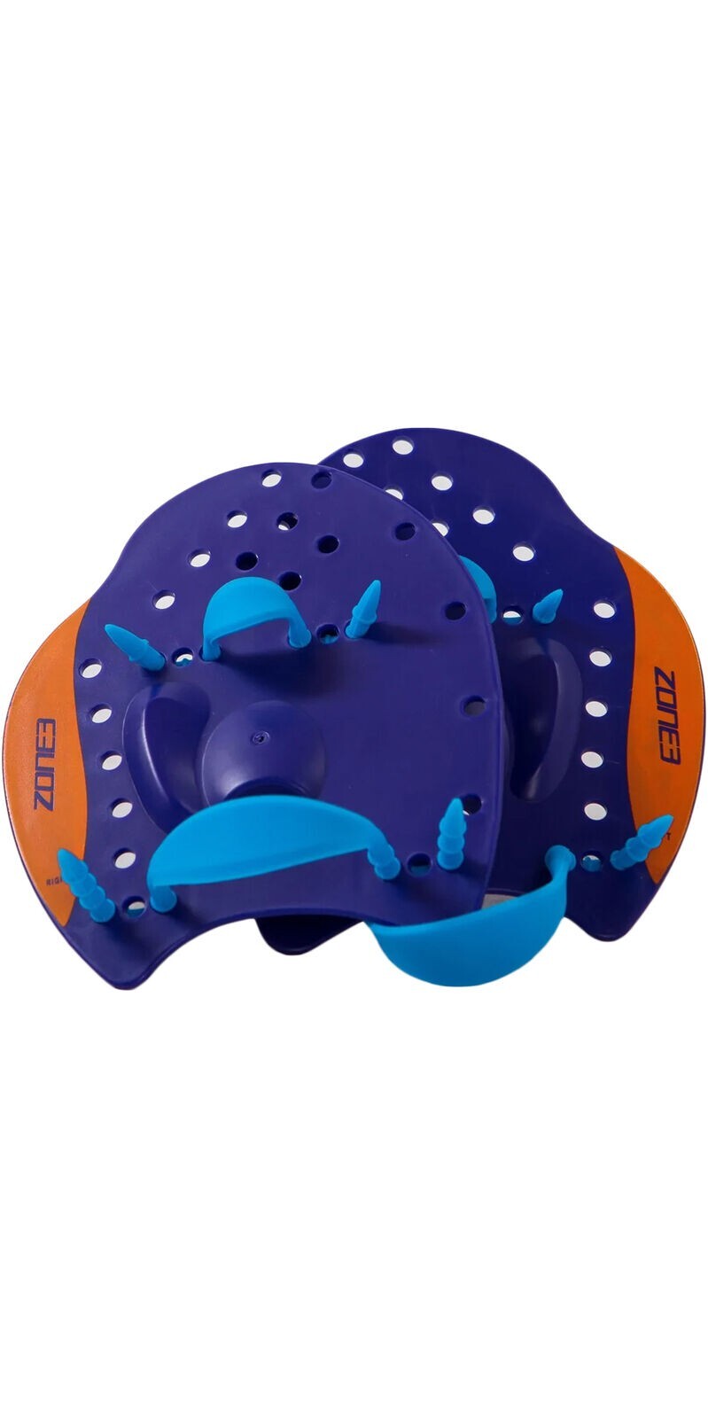 Zone3 Power Stroke Swimming Training Hand Paddles - Blue / Red LARGE