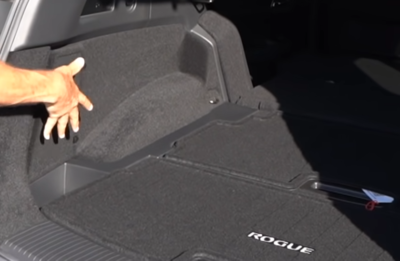 Rouge出品 2021-2025 Nissan Rogue OEM Trunk Jack Lid Cover Driver-side Black