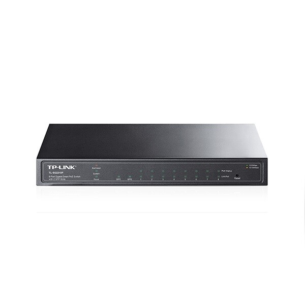 Smart Switch Gigabit 8 Porte PoE con 2 Slot SFP TP-LINK TL-SG2210P