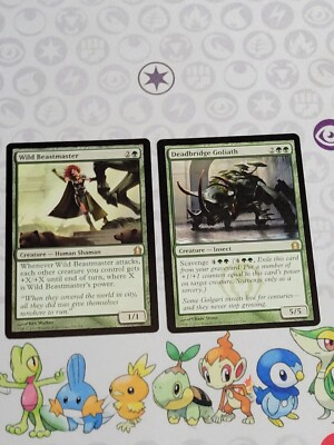 C3347 MAGIC MTG RETURN TO RAVNICA WILD BEASTMASTER DEADBRIDGE GOLIATH LP RARE