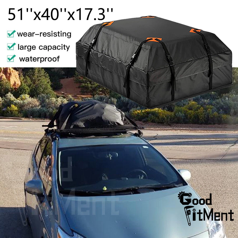 FIVKLEMNZ Car Rooftop Cargo Carrier 15 Cubic Car Roof Bag