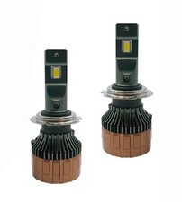 Coppia LED Lampadina Fari Auto Moto Luce Bianca 5700k 35W Abbaglianti H4 H7 H11 - Miniatura 2