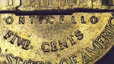 1985 D Jefferson Nickel with Doubled Die Reverse (DDR) Error (B1248)