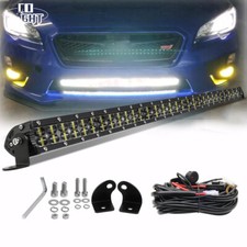 Fit 15-19 Subaru Wrx Sti Hidden Bumper 32 800w Led Light Bar Spot Flood Wire
