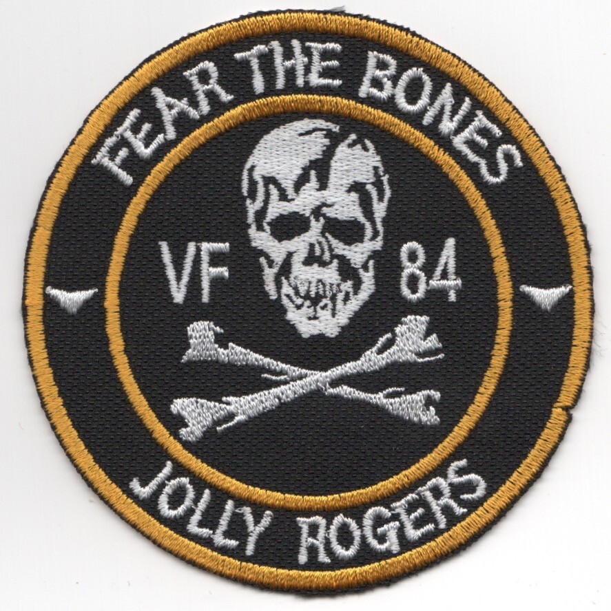 VF-84 FEAR THE BONES JOLLY ROGERS EMBROIDERED PATCH | eBay