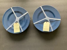 Artisan De Luxe Home Indoor Outdoor wedgewood blue melamine Plates (8) NWT