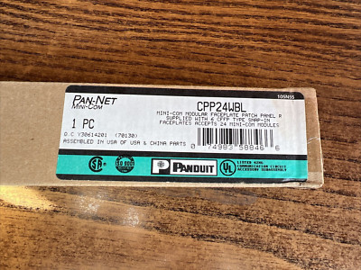 Panduit CPP24WBL - Patch Panel - Mini-Com - 24 Port