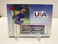 Kevin Howard 2004 USA Baseball National Team Alumni Signatures Black Ink Auto