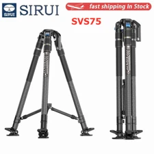 SIRUI SVS75 Professional Carbon Fiber Video Tripod One-Step Height Adjustment 