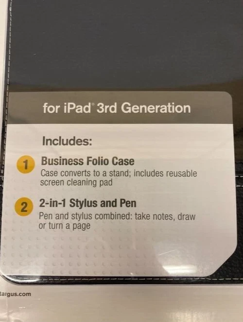Targus Business Folio Case & Stylus Bundle for iPad 3rd Generation - Image 2 of 4