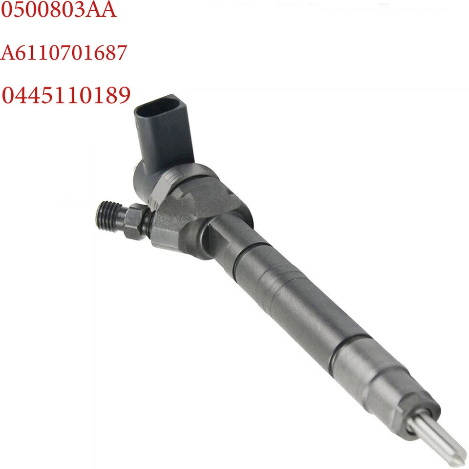 4x Inyector de combustible diésel 0445110189 A6110701687 0500803AA para Mercedes-Benz Dodge Foto 3 de 4